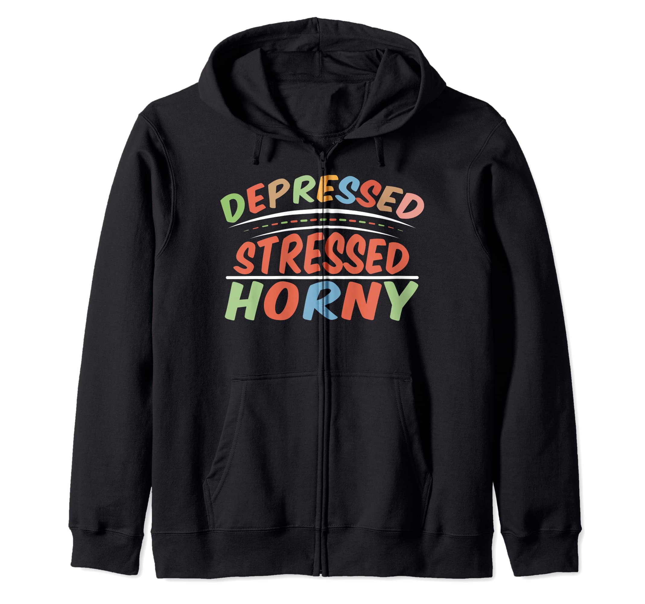 Aesthetic Vaporwave Depressed Stressed T-Shirt - Unique Graphic Unisex - T-Shirt, Sweatshirt, Hoodie