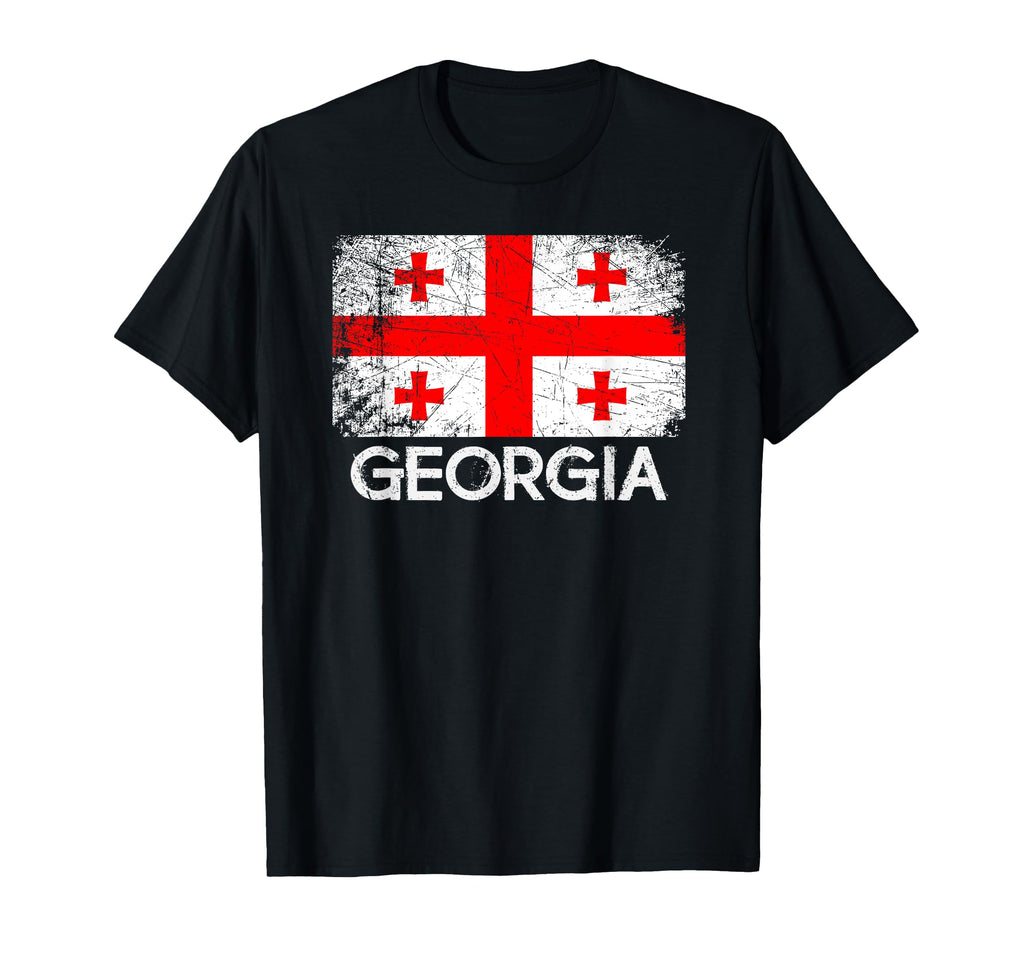 Georgian Flag Made Georgia Gift T-Shirt - Custom Art Print for Adults - T-Shirt, Sweatshirt, Hoodie