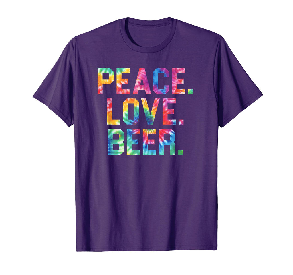 Peace Love Beer Gift Beer Drinkers T-Shirt - Trendy Graphic Men Women - T-Shirt, Sweatshirt, Hoodie