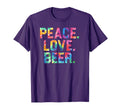 Peace Love Beer Gift Beer Drinkers T-Shirt - Trendy Graphic Men Women - T-Shirt, Sweatshirt, Hoodie