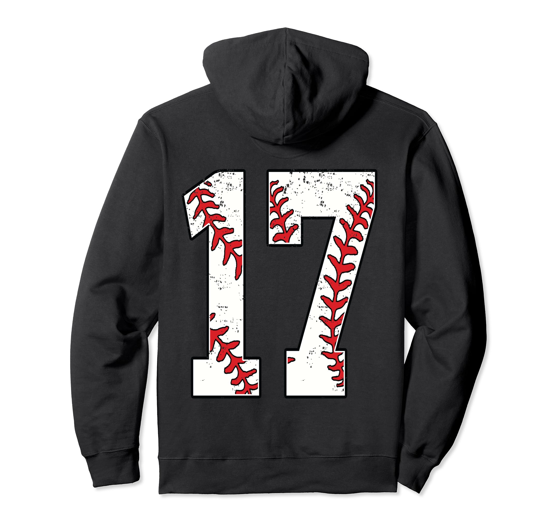 Number 17 Baseball Jersey Number 17 Hoodie - Custom Art Print Men Women - T-Shirt, Sweatshirt, Hoodie
