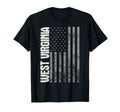 West Virginia Distressed Usa Flag T-Shirt - Streetwear Style Men Women - T-Shirt, Sweatshirt, Hoodie