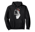 Power Pin Up Old School Tattoo Hoodie - Graphic Print for Adults - T-Shirt, Sweatshirt, Hoodie