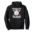 Sport Game Baseball Baseball Dad Hoodie - Fun Novelty Design for Adults - T-Shirt, Sweatshirt, Hoodie