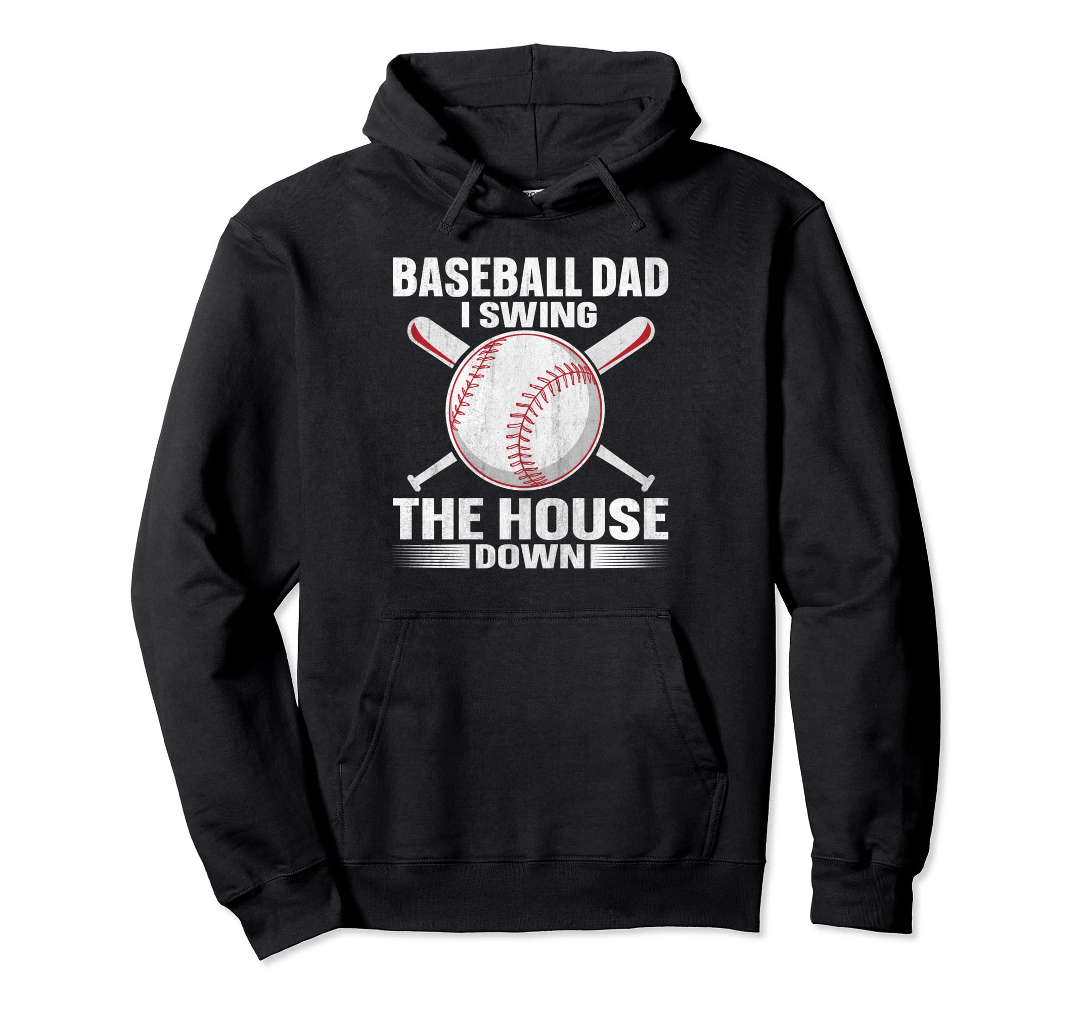 Sport Game Baseball Baseball Dad Hoodie - Fun Novelty Design for Adults - T-Shirt, Sweatshirt, Hoodie
