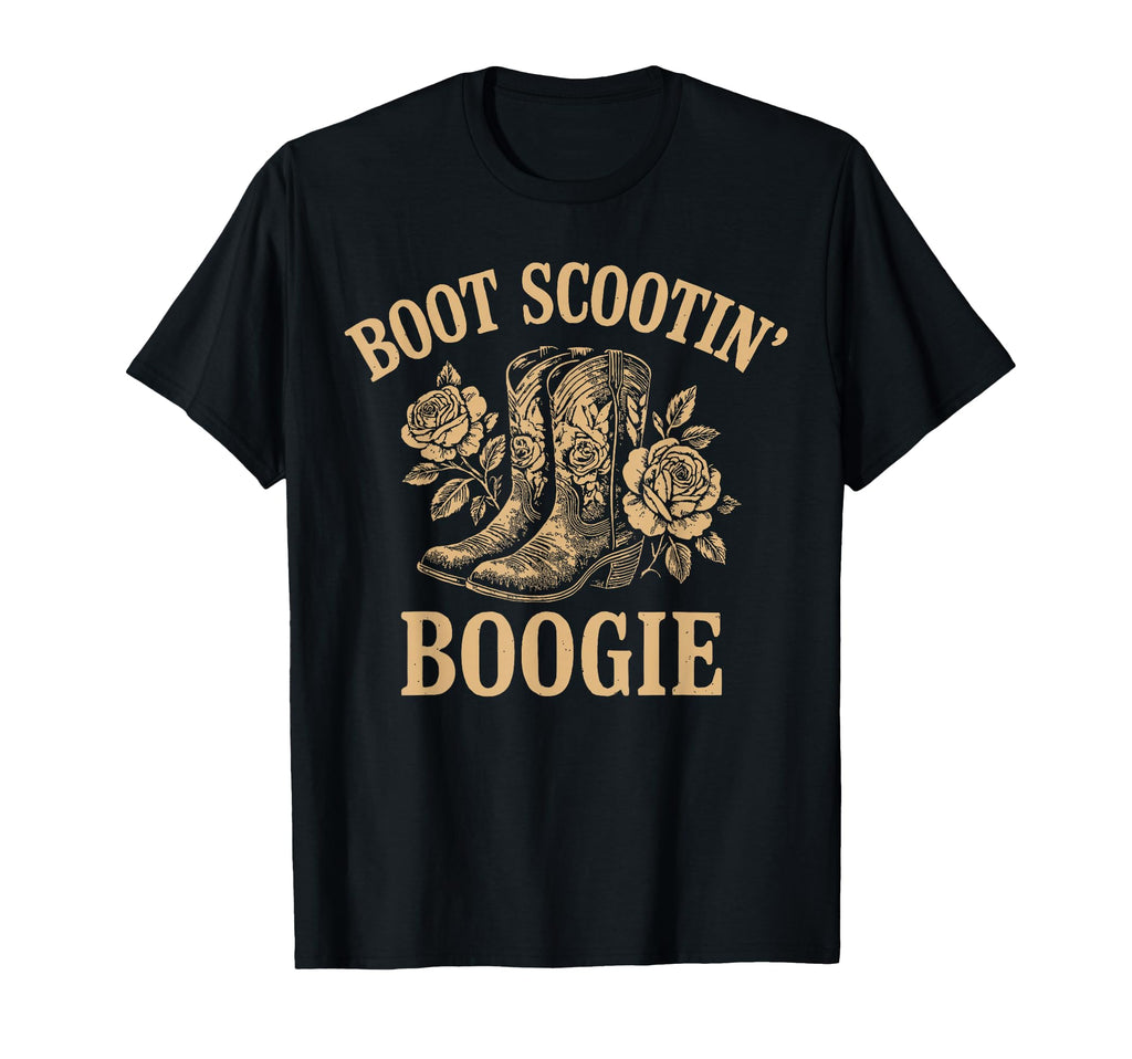 Boot Scootin Boogie Western Cowboys T-Shirt - Novelty Apparel for Adults - T-Shirt, Sweatshirt, Hoodie