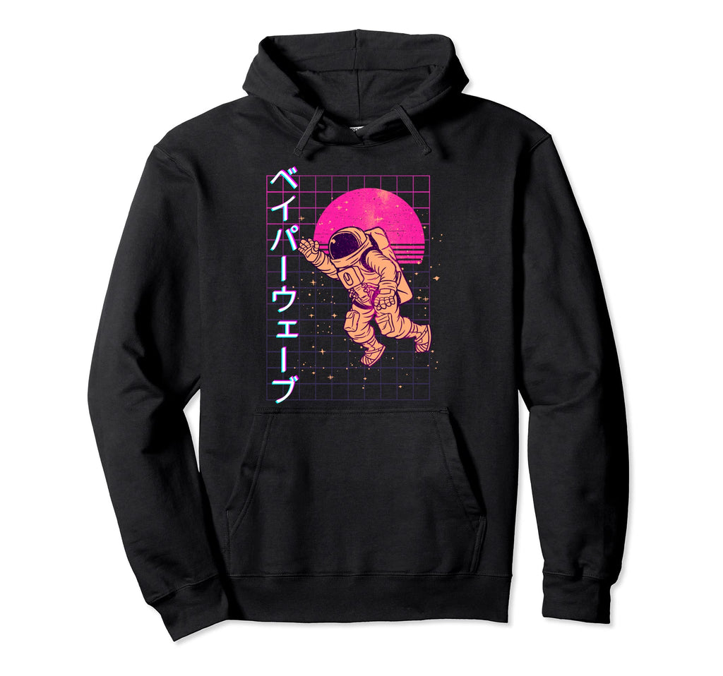 90S Japanese Vaporwave Aesthetic Astronaut Hoodie - Trendy Graphic Unisex - T-Shirt, Sweatshirt, Hoodie