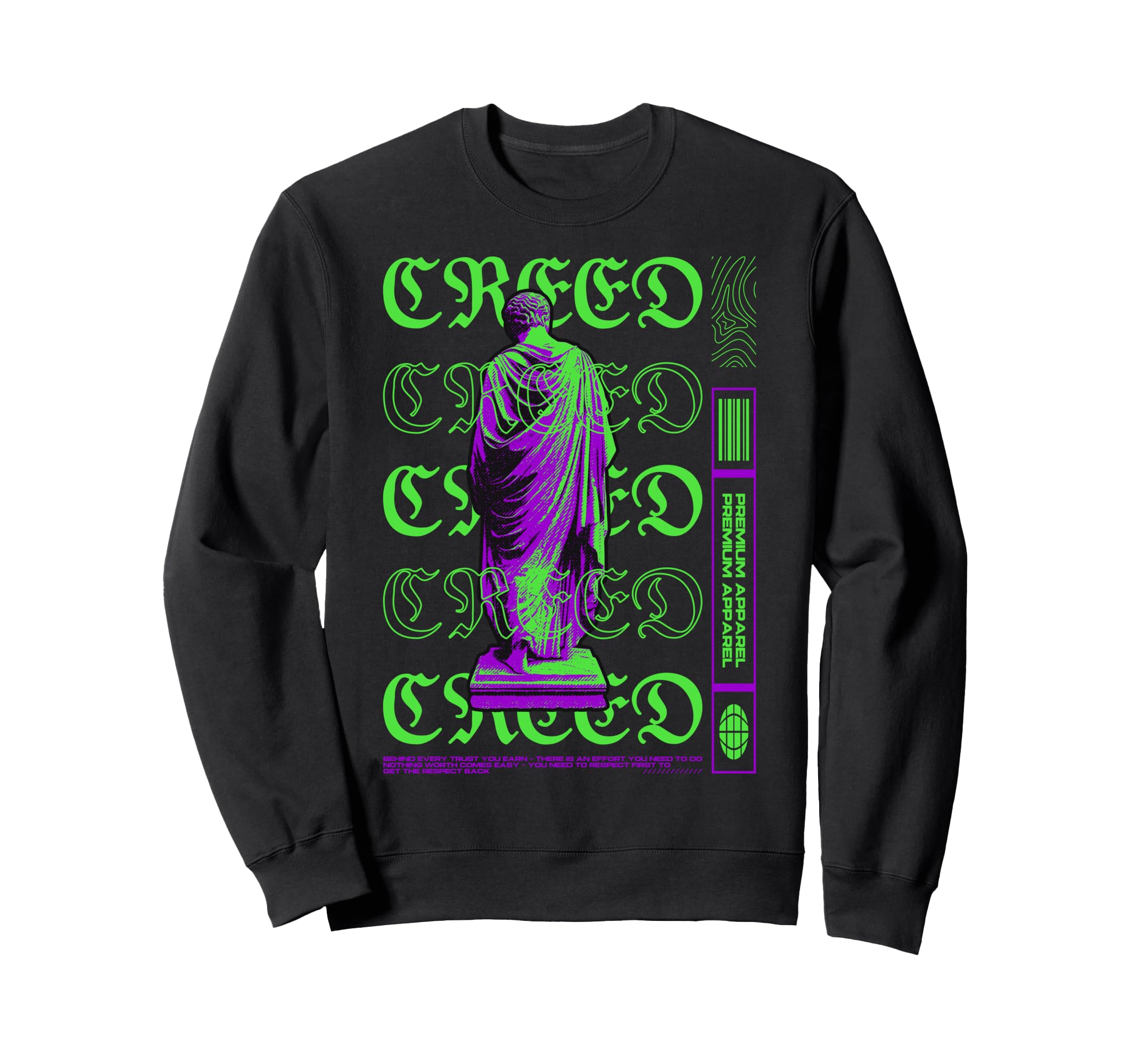 Y2K Creed Bold Urban Graffiti Sweatshirt - Streetwear Style Men Women - T-Shirt, Sweatshirt, Hoodie