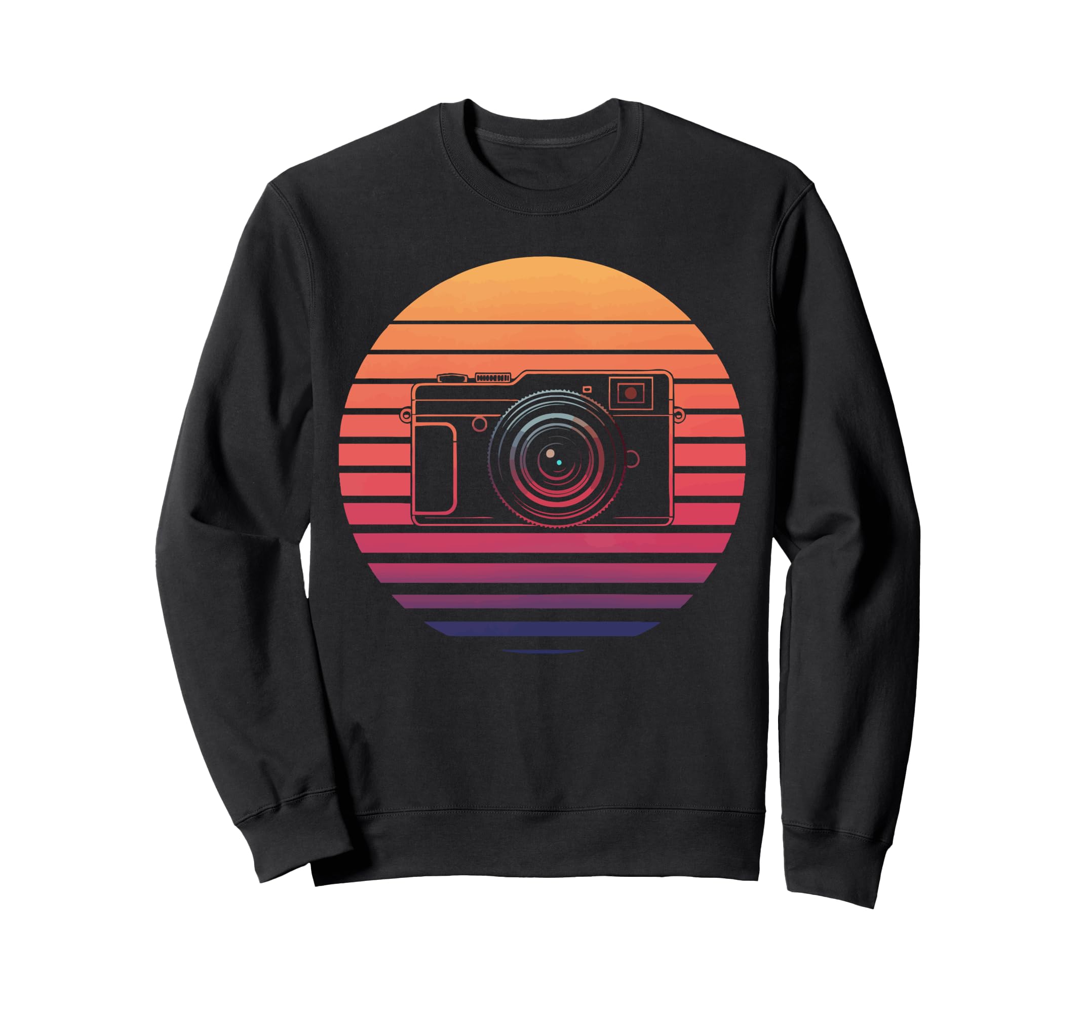 Sunset Camera Photography Lover Camera Sweatshirt - Custom Art Print Unisex - T-Shirt, Sweatshirt, Hoodie