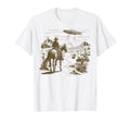 Rodeo Cowboy Western Ufo Alien Space T-Shirt - Trendy Graphic for Adults - T-Shirt, Sweatshirt, Hoodie