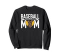 Baseball Mom Leopard Heart Sports Sweatshirt - Unique Graphic for Adults - T-Shirt, Sweatshirt, Hoodie