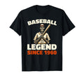 Born 1960 Baseball Team Sport T-Shirt - Fun Novelty Design for Adults - T-Shirt, Sweatshirt, Hoodie