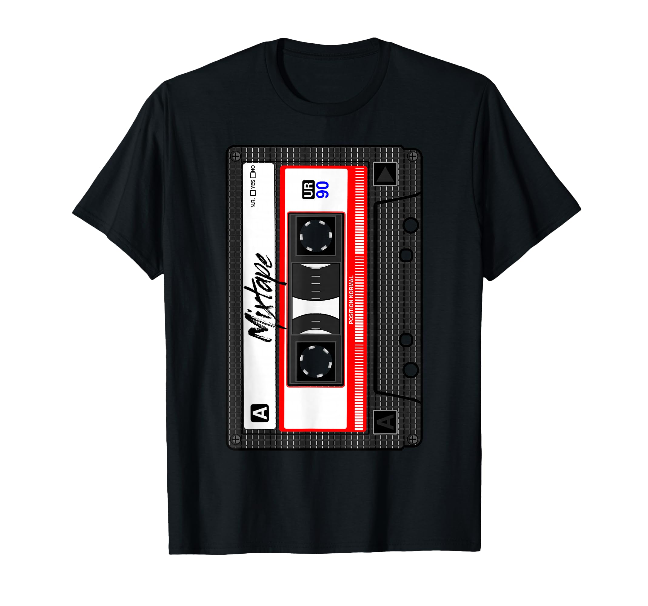 Cassette Tape Music Mix Audio 90S Party T-Shirt - Minimalist Print Unisex - T-Shirt, Sweatshirt, Hoodie
