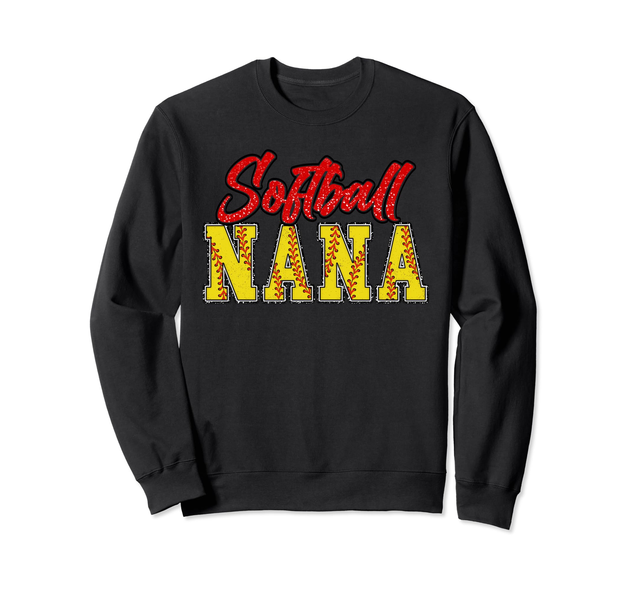 Baseball Nana Groovy Loud Proud Sweatshirt - Custom Art Print Men Women - T-Shirt, Sweatshirt, Hoodie
