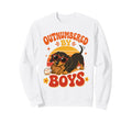Outnumbered Baseball Mom Dachshund Sweatshirt - Minimalist Print for Adults - T-Shirt, Sweatshirt, Hoodie