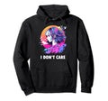 Aesthetic Vaporwave I Dont Care Hoodie - Fun Novelty Design Unisex - T-Shirt, Sweatshirt, Hoodie