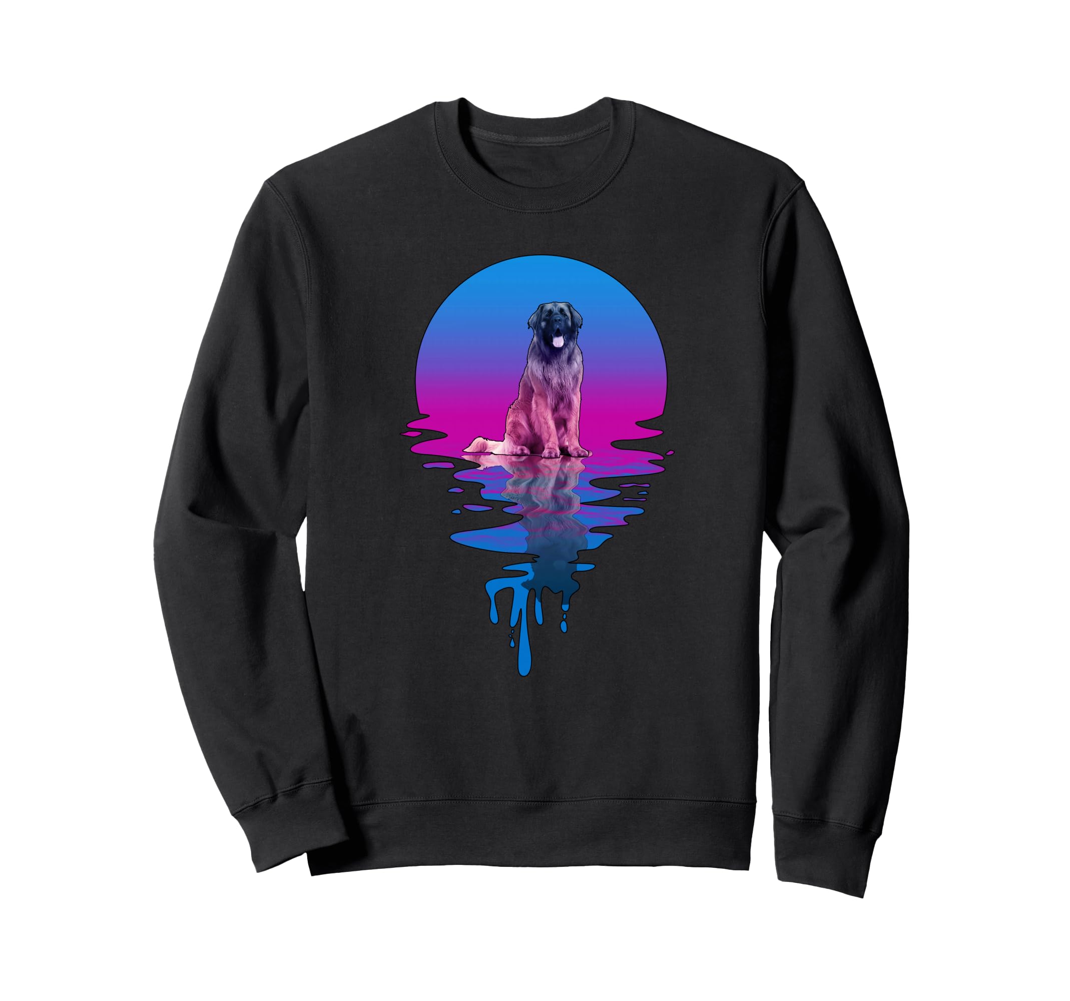 Sunset Leonberger Sweatshirt - Custom Art Print for Adults - T-Shirt, Sweatshirt, Hoodie