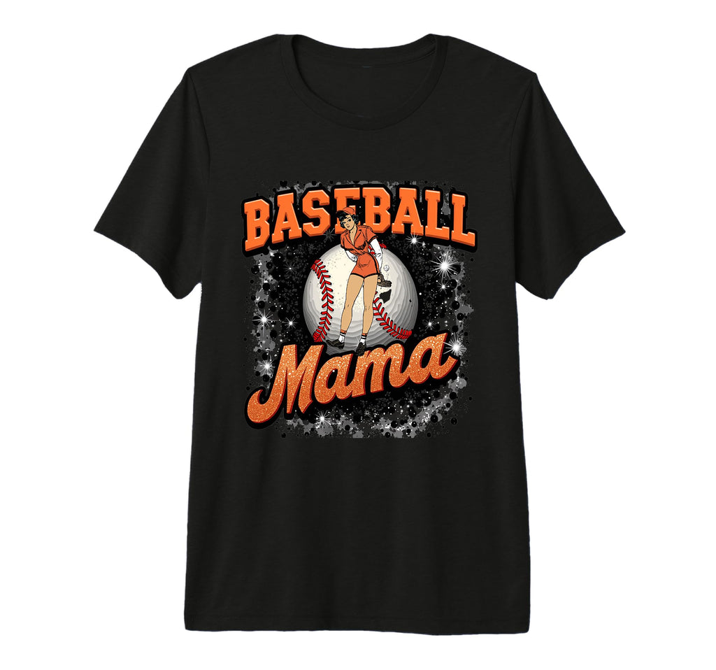 Baseball Mama Game Day Tri Blend T-Shirt - Aesthetic Graphic for Adults - T-Shirt, Sweatshirt, Hoodie