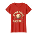 Mama Loves Baseball Proud Baseball Mom T-Shirt - Graphic Print Unisex - T-Shirt, Sweatshirt, Hoodie