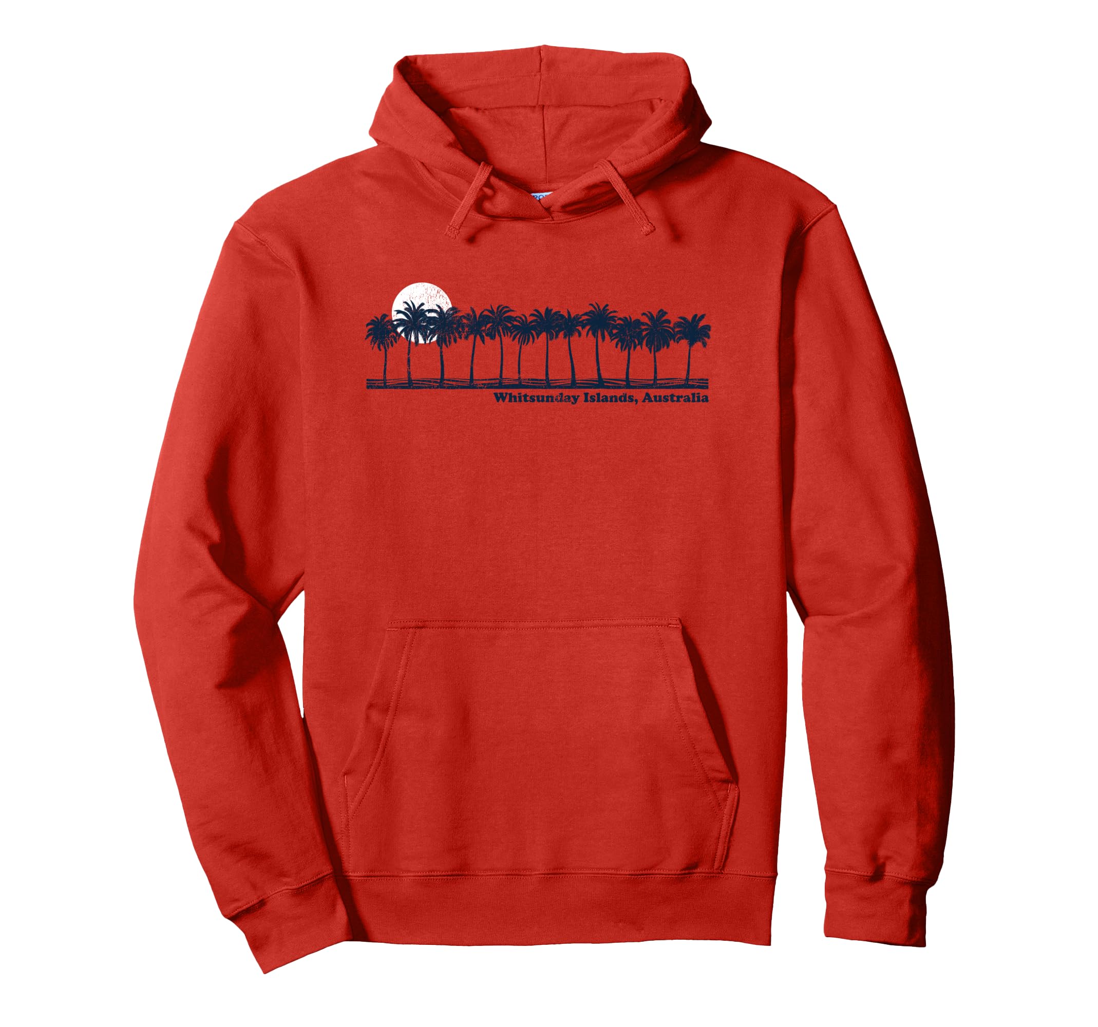 Whitsunday Islands 70S Throwback Hoodie - Custom Art Print for Adults - T-Shirt, Sweatshirt, Hoodie