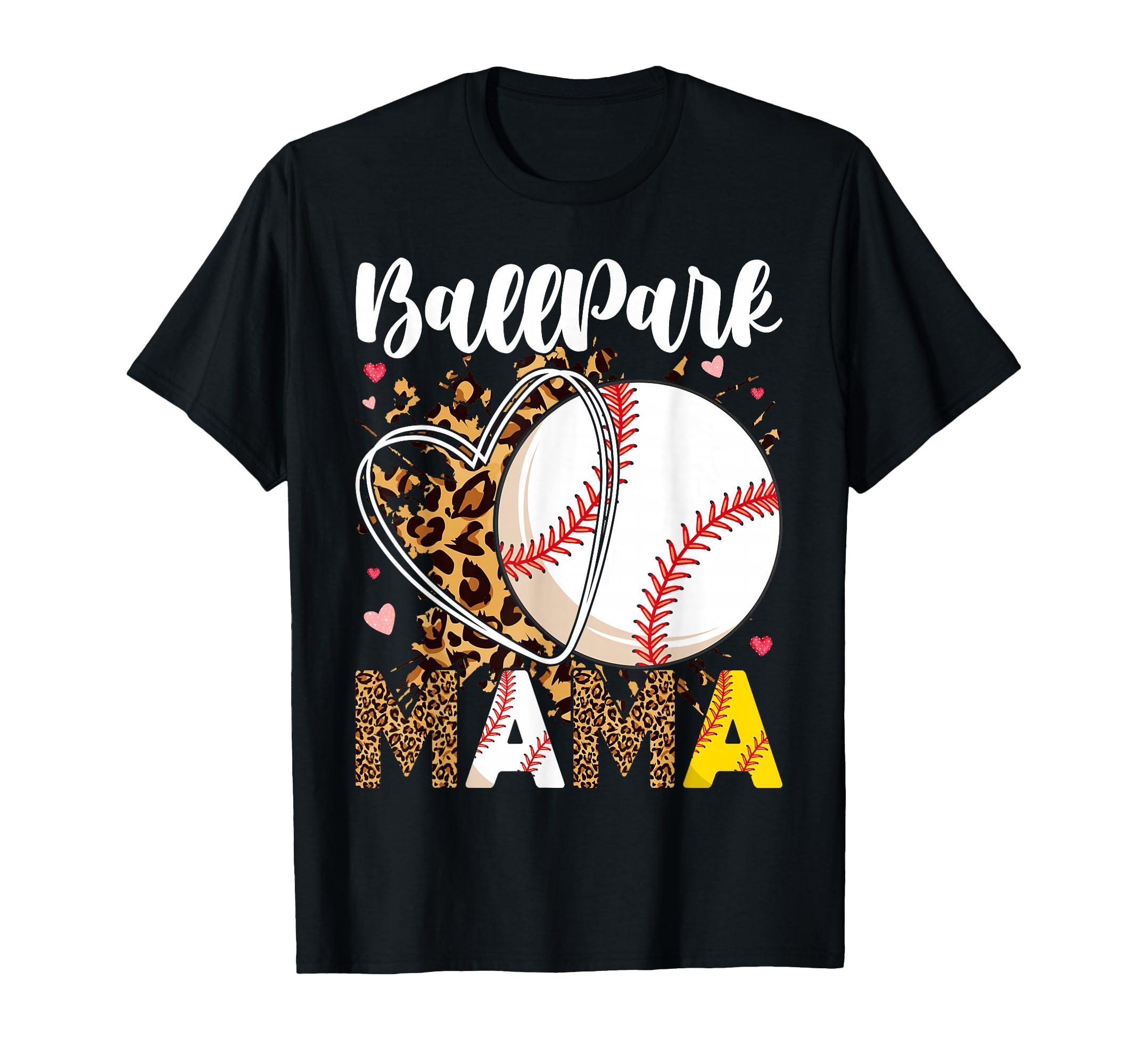 Ballpark Mom Mama Baseball T-Shirt - Fun Novelty Design for Adults - T-Shirt, Sweatshirt, Hoodie