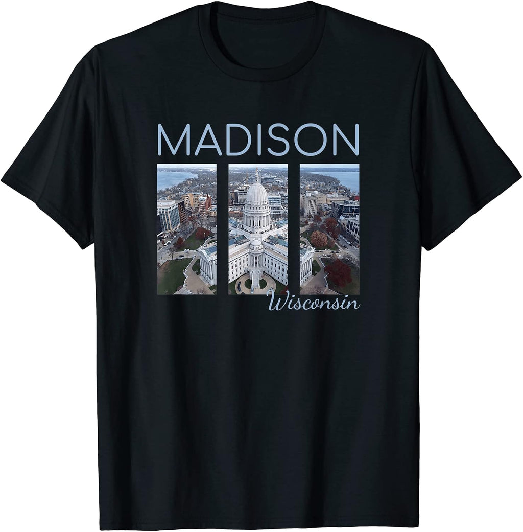 State of Wisconsin Merch Souvenir Gifts Co. - Adult & Kids T-Shirts, Sweatshirts & Hoodies apparel design preview 1