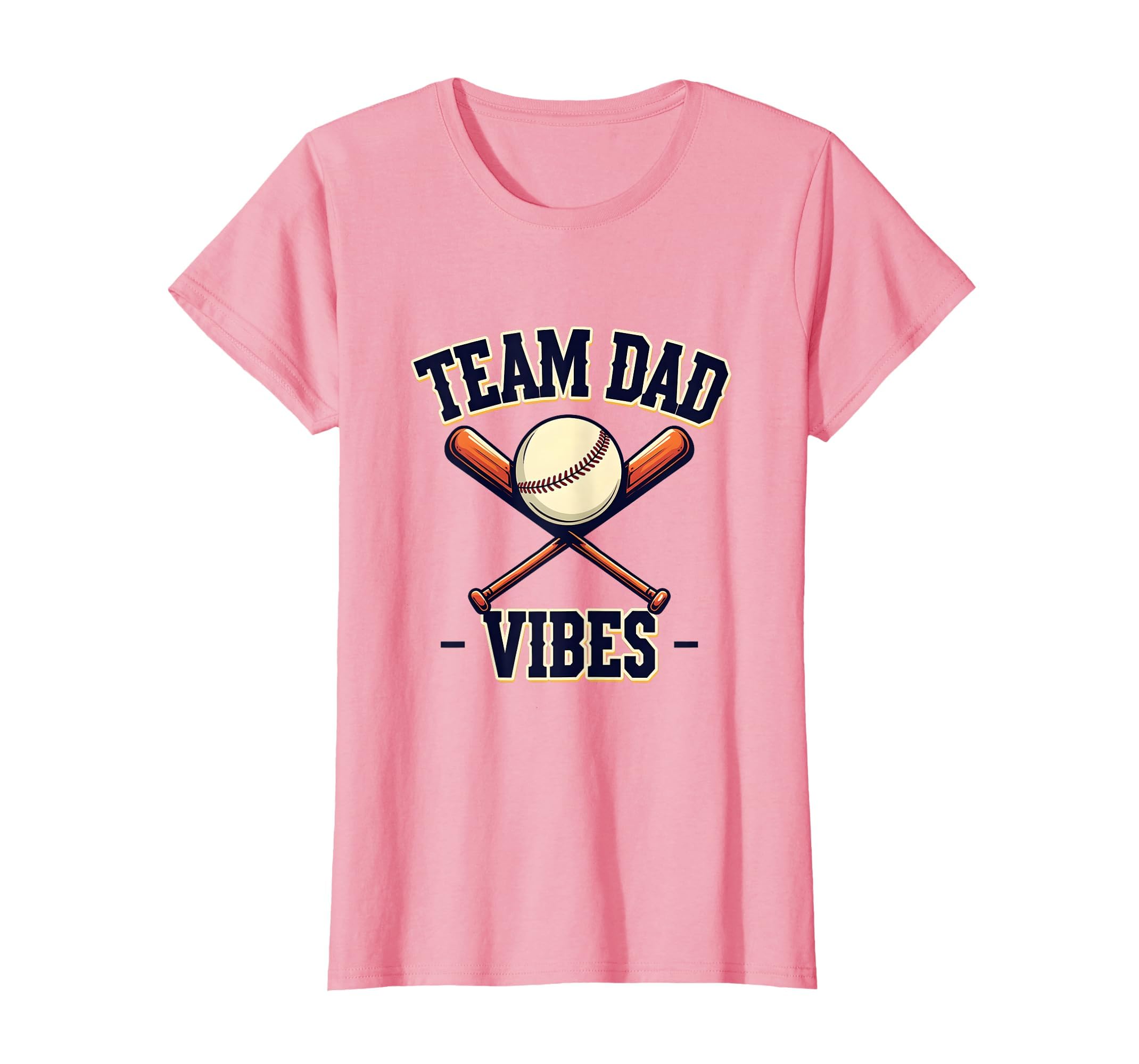 Team Dad Vibes Baseball Father T-Shirt - Graphic Print Unisex - T-Shirt, Sweatshirt, Hoodie