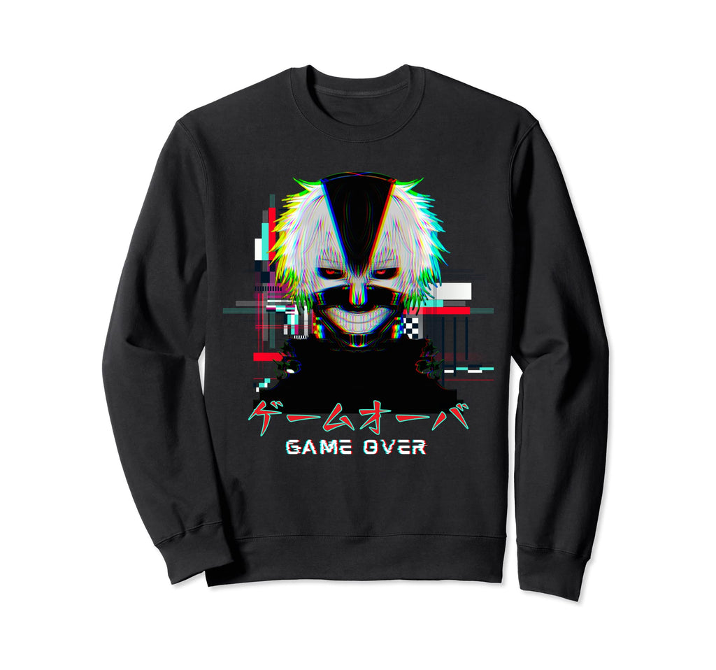 Japanese Vaporwave Anime Game Over Sweatshirt - Custom Art Print Unisex - T-Shirt, Sweatshirt, Hoodie