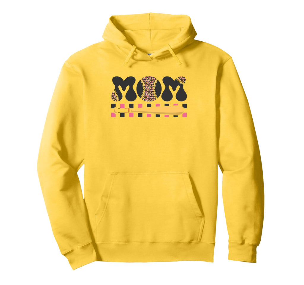 Baseball Softball Mom Mothers Day Hoodie - Trendy Graphic Men Women - T-Shirt, Sweatshirt, Hoodie