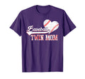Family Baseball Player Baseball Twin Mom T-Shirt - Custom Art Print Unisex - T-Shirt, Sweatshirt, Hoodie