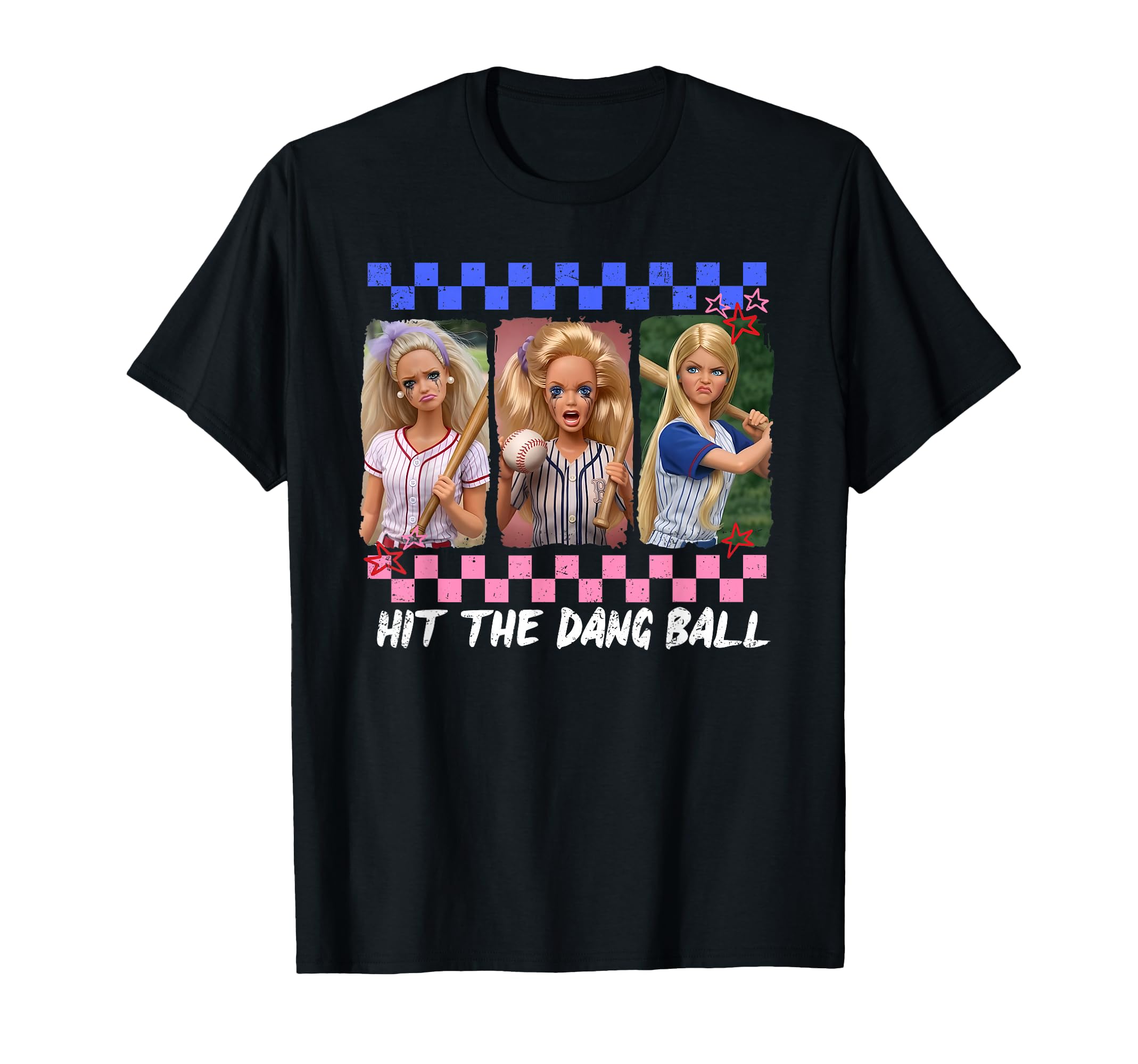 Hit Dang Ball Baseball Mom Gameday T-Shirt - Aesthetic Graphic for Adults - T-Shirt, Sweatshirt, Hoodie