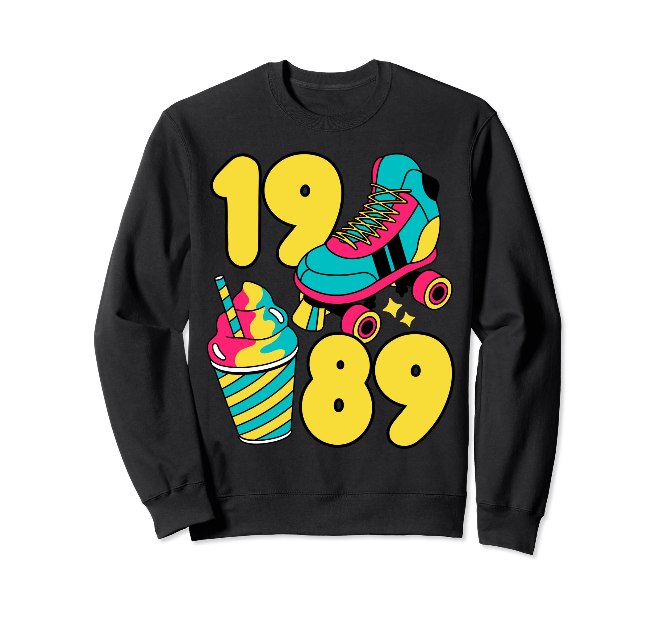 1989 Roller Skates Sweet Treats Sweatshirt - Aesthetic Graphic Unisex - T-Shirt, Sweatshirt, Hoodie