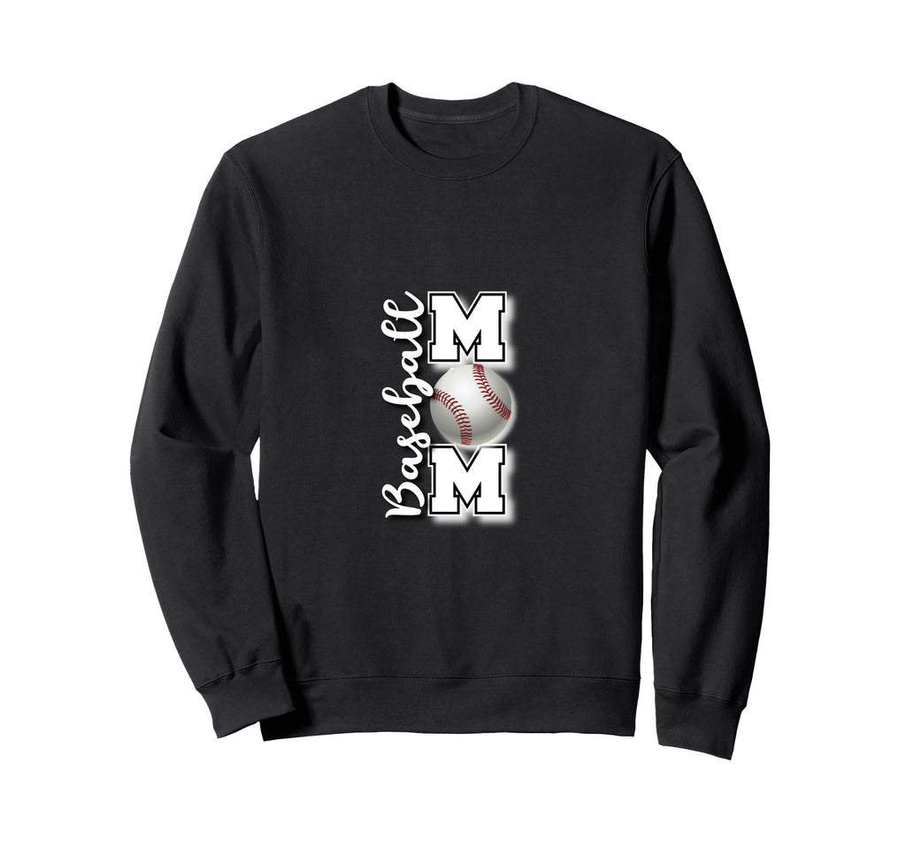 Baseball Mom Fan Sweatshirt - Fun Novelty Design for Adults - T-Shirt, Sweatshirt, Hoodie