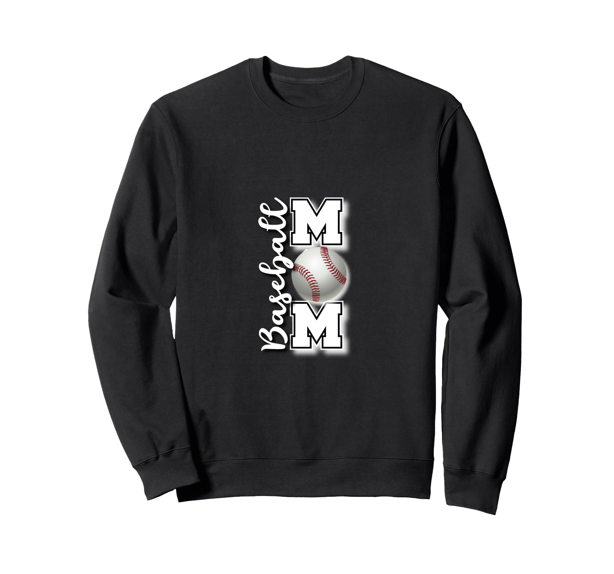 Baseball Mom Fan Sweatshirt - Fun Novelty Design for Adults - T-Shirt, Sweatshirt, Hoodie