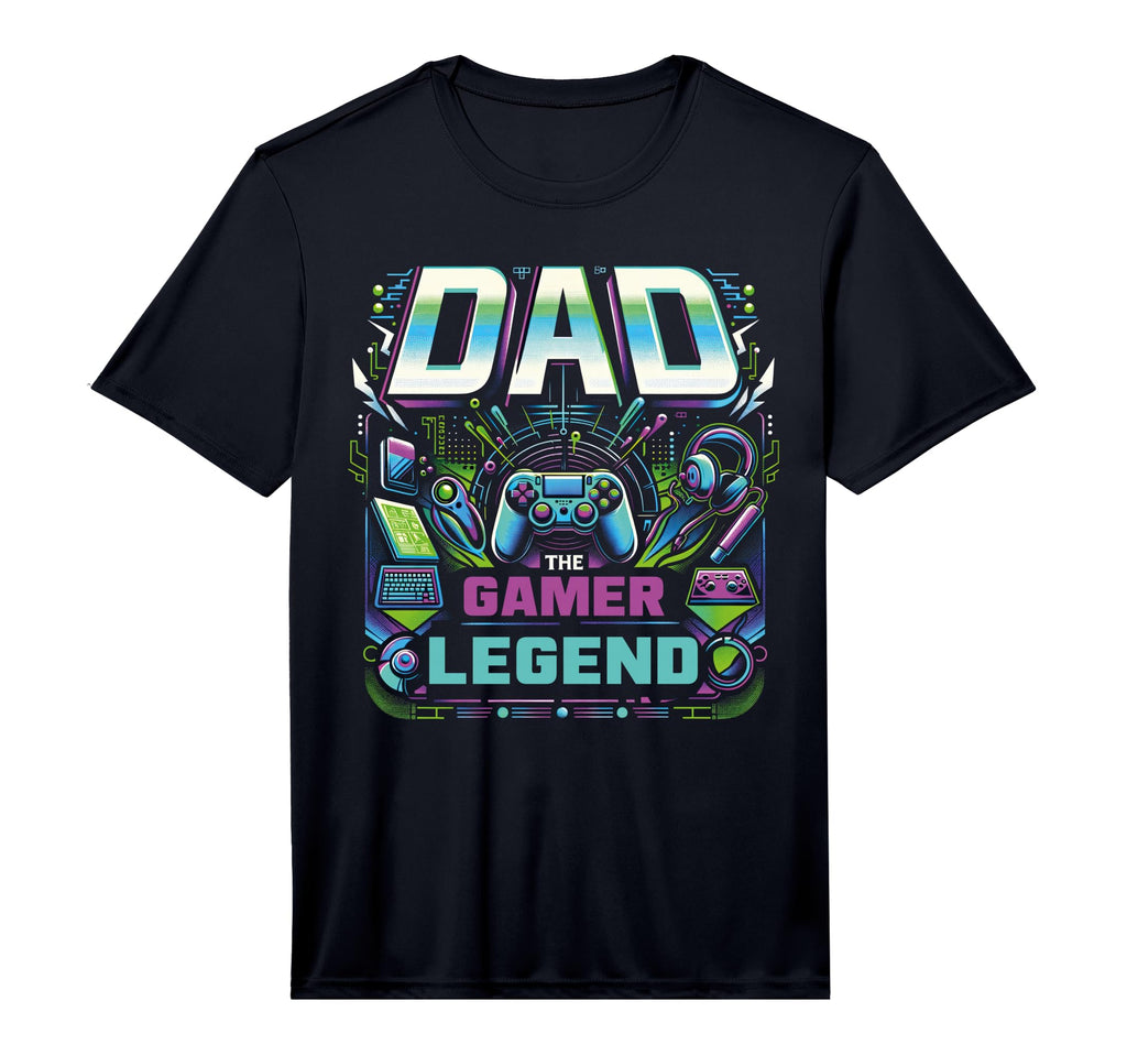 Mens Dad Fathers Day Dad Gamer Legend T-Shirt - Graphic Print Men Women - T-Shirt, Sweatshirt, Hoodie