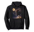 Celestial Bison Moon Howling 90S Hoodie - Trendy Graphic for Adults - T-Shirt, Sweatshirt, Hoodie