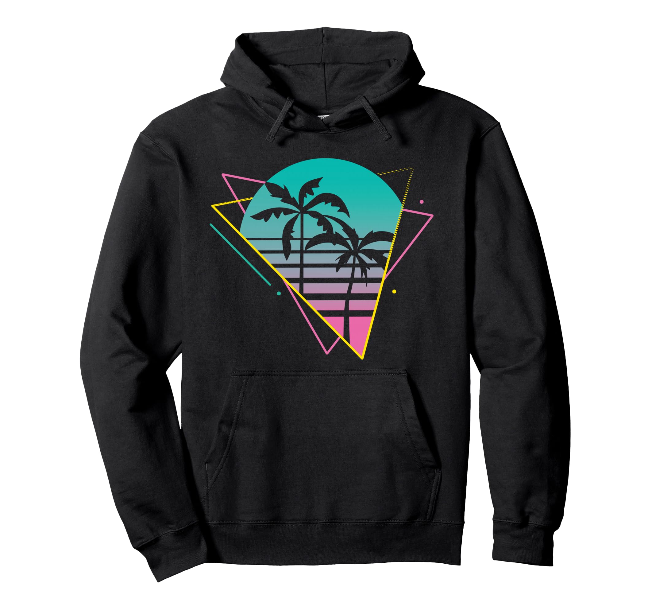 Vaporwave 80S 90S Retrowave Palm Trees Hoodie - Aesthetic Graphic Men Women - T-Shirt, Sweatshirt, Hoodie