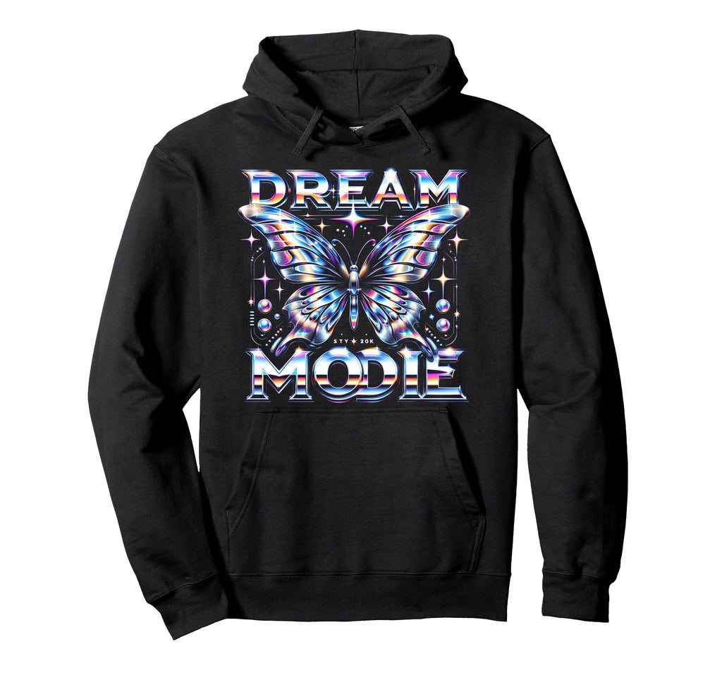Y2K Butterfly Dream Mode Hoodie - Casual Everyday Wear Unisex - T-Shirt, Sweatshirt, Hoodie