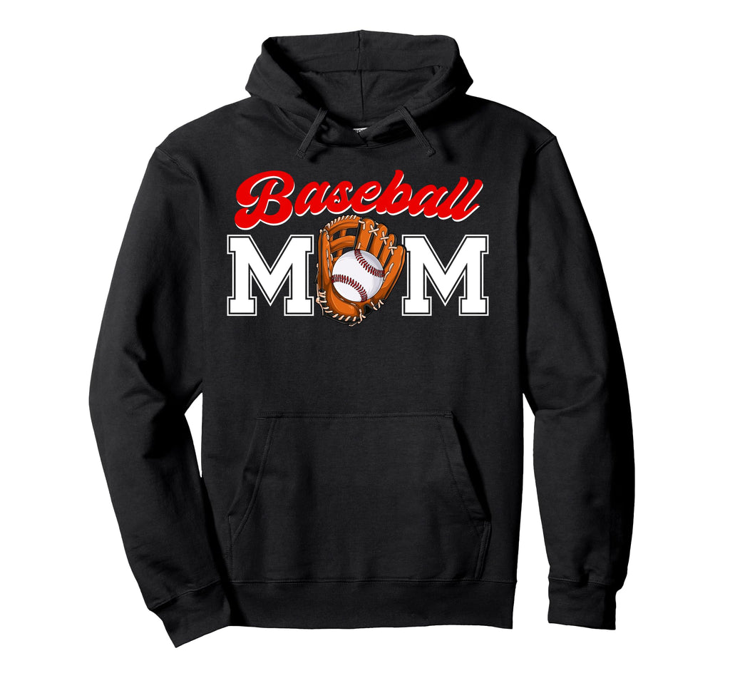 Funny Baseball Mom Baseball Mama Hoodie - Casual Everyday Wear Unisex - T-Shirt, Sweatshirt, Hoodie