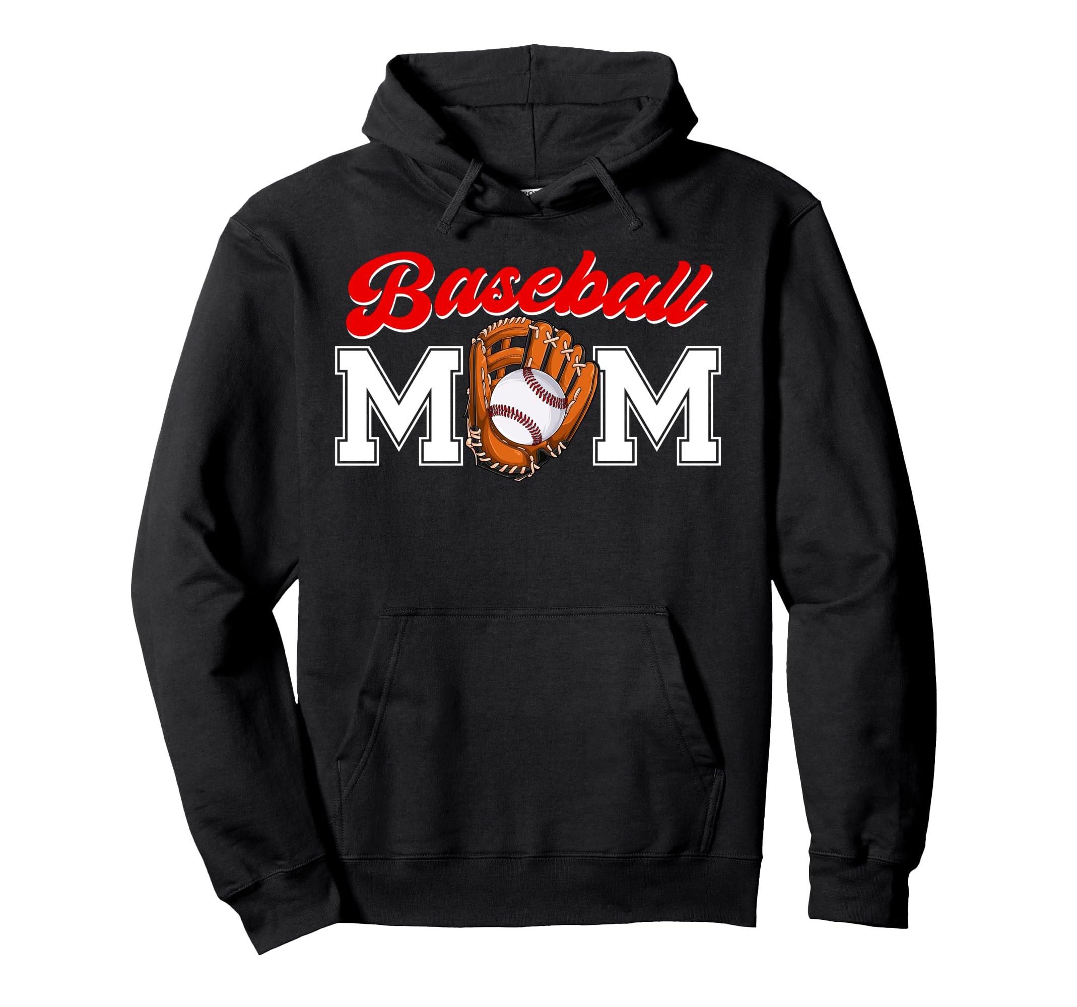 Funny Baseball Mom Baseball Mama Hoodie - Casual Everyday Wear Unisex - T-Shirt, Sweatshirt, Hoodie