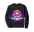 Lustige Lama Neon Zukunft Party Stil Sweatshirt - Aesthetic Graphic Unisex - T-Shirt, Sweatshirt, Hoodie