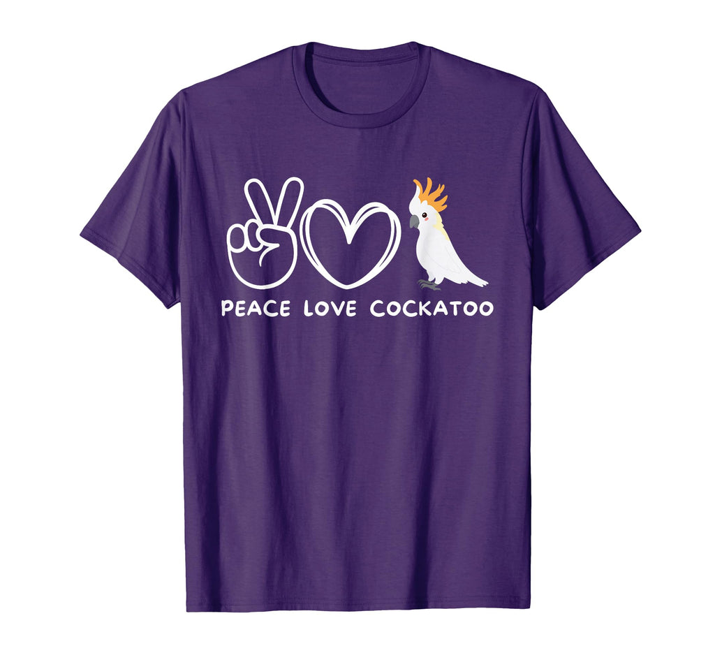 Peace Love Cockatoo Cockatoo Lover T-Shirt - Aesthetic Graphic Unisex - T-Shirt, Sweatshirt, Hoodie