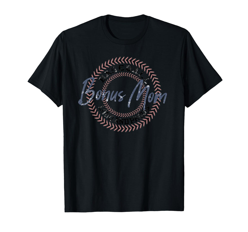 Baseball Bonus Mom Baseball Mom T-Shirt - Aesthetic Graphic Men Women - T-Shirt, Sweatshirt, Hoodie