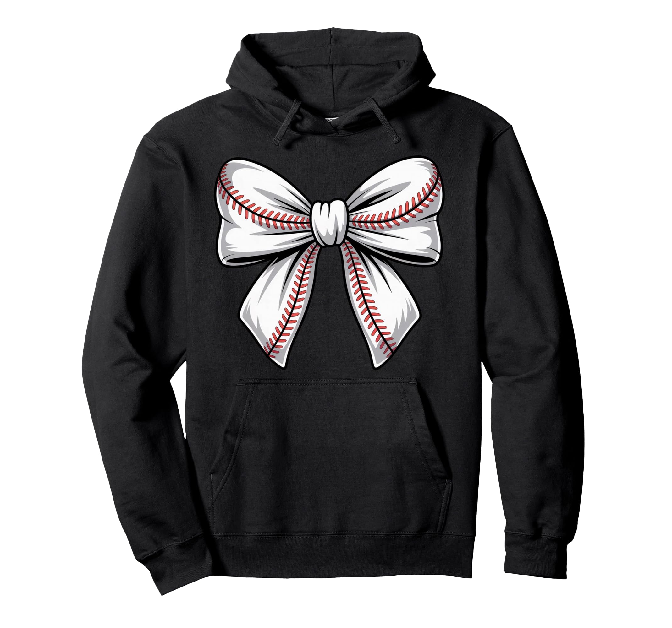 Coquette Bow Baseball Game Day Cheer Mom Hoodie - Graphic Print Unisex - T-Shirt, Sweatshirt, Hoodie