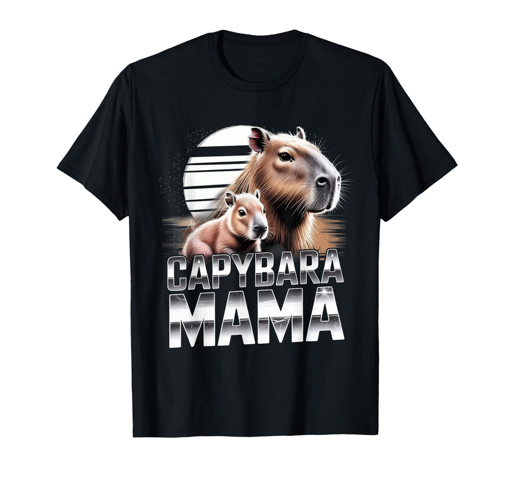 Capybara Mama 90S Capymama T-Shirt - Fun Novelty Design Unisex - T-Shirt, Sweatshirt, Hoodie