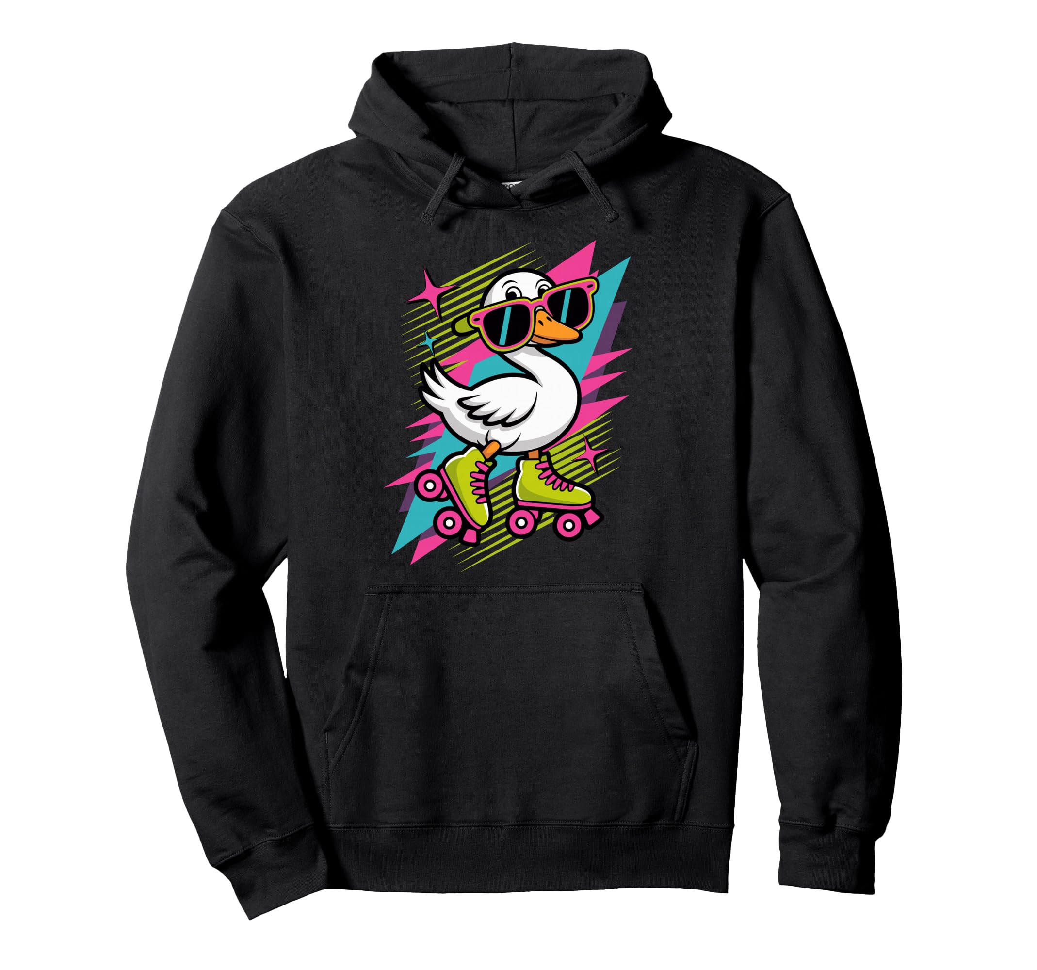Silly Goose Roller Skates Skating Funny Hoodie - Novelty Apparel Men Women - T-Shirt, Sweatshirt, Hoodie