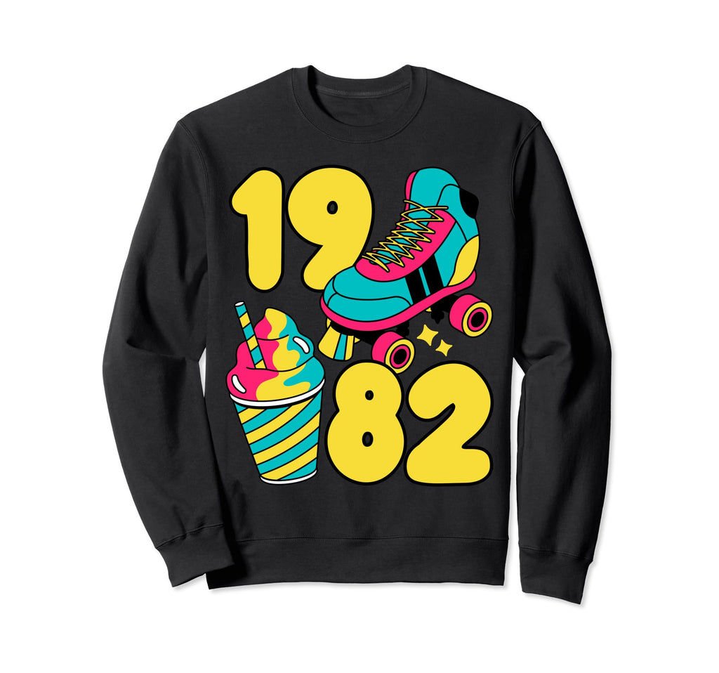1982 Roller Skates Sweet Treats Sweatshirt - Custom Art Print Men Women - T-Shirt, Sweatshirt, Hoodie