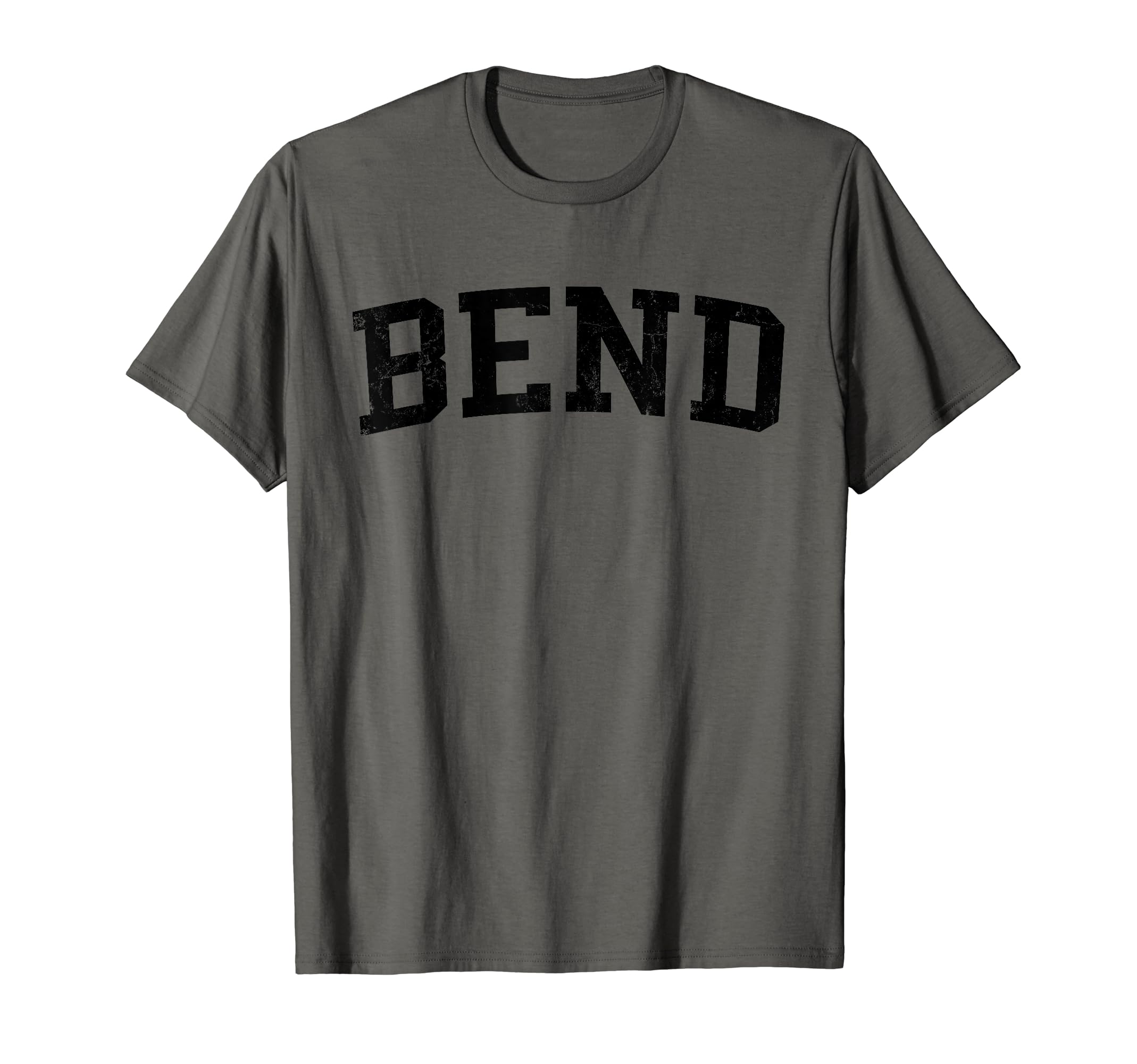 Bend Or Distressed Black Varsity T-Shirt - Novelty Apparel Men Women - T-Shirt, Sweatshirt, Hoodie