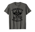 Cowboys And Tequila Country Rodeo T-Shirt - Aesthetic Graphic Unisex - T-Shirt, Sweatshirt, Hoodie
