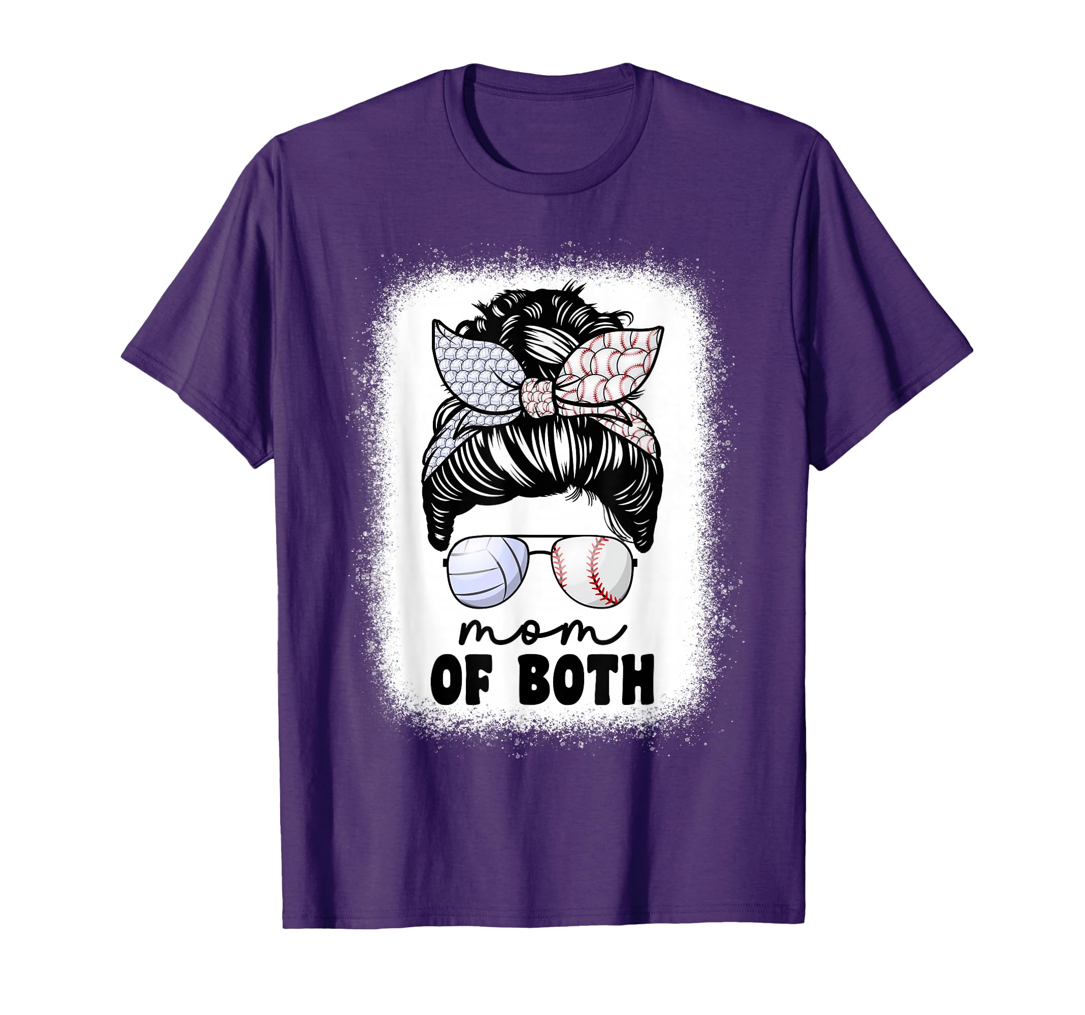 Mom Both Volleyball And Baseball Mom T-Shirt - Streetwear Style Unisex - T-Shirt, Sweatshirt, Hoodie
